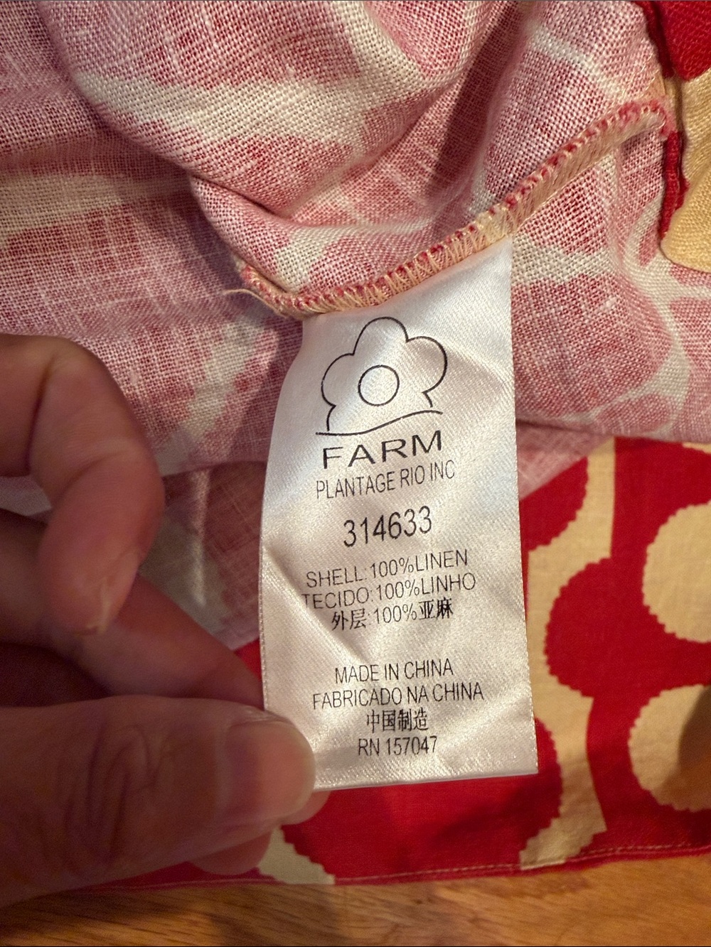 FARM Rio Palermo linen midi dress size small EUC - Picture 10 of 11